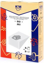 K&M Sac aspirator EIO SOLAC 6+6A, hartie, 5X saci + 2 fitre, K&M (DUSTBAG-E03-PAP-K&M)