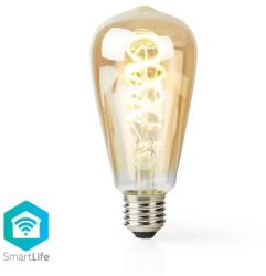 Nedis Bec WiFi Smart LED cu filament, E27, ST64, 5.5W, 350 lm, 1800-6500K (WIFILT10GDST64)