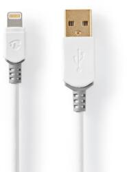 Nedis Cablu-USB-2.0-A-tata-Lightning, -1m, -alb, -Nedis (CCBW39300WT10)