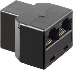 Goobay Adaptor 1XRJ45 mama>2XRJ45 mama (TEL-0036-8/8/BK)