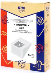 K&M Sac aspirator Hoover H7, hartie, 5X saci, K&M (DUSTBAG-H01-PAP-K&M)