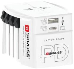 SKROSS Adaptor priza universal Skross Pro Light USB AC45PD World 1.302975 (ADAPT-PLUG-UNIV/PROLPD45-SKRS)