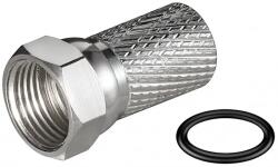 Goobay Conector F cu lungimea de 20mm pt cabluri cu diamentru de 7mm si garnitura de cauciuc (FC-7.0F20GS-GBAY)