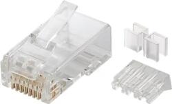 Goobay Mufa retea RJ45 8P8C Cat6A neecranat contacte aurite 50, set 10 bucati, Goobay (TEL-1080/6A-GBAY)