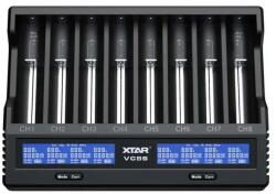XTAR Incarcator acumulatori Li-ion, NiMH, 8 canale, afisaj LCD, USB-C, VC8S XTAR (CHAR-LI-VC8S-XTR) Incarcator baterii