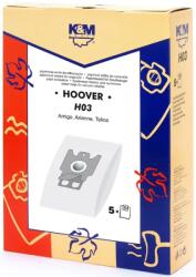 K&M Sac aspirator Hoover H03, hartie, 5X saci, K&M (DUSTBAG-H03-PAP-K&M)