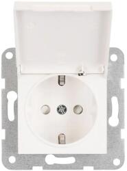 Schrack Insert priza cu protectie, cu capac, Schrack Visio S 50 EV101205-- incastrat, alb, conexiune elastica (ELSO-EV101205-SHK)