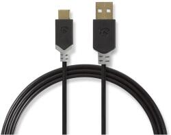 Nedis Cablu-USB-2.0-A-tata-USB-C, -1m, -antracit, -Nedis (CCBW60600AT10)