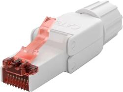 Goobay Mufa retea RJ45 8P8C Cat6 neecranat, conectare fara scule, capac filetat, Goobay (TEL-1080TLS02)