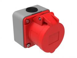 Bemis Priza industriala Bemis BC1-1505-2510 3P+N+E, 16A, 380V, aparenta, IP44 (ELSO-3PEN/16-BC115052510-BMS)