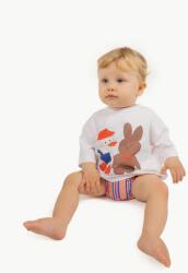 Tinycottons újszülött póló READERS GRAPHIC BABY TEE bézs, nyomott mintás, SS25-087 - bézs 62