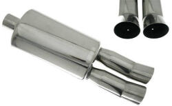 TURBOWORKS Rear Muffler TurboWorks 2x76mm inlet 63, 5mm - llracing - 37 380 Ft