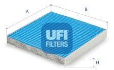 UFI Filtru, aer habitaclu UFI ARGENTIUM 34.306. 00 (34.306.00)