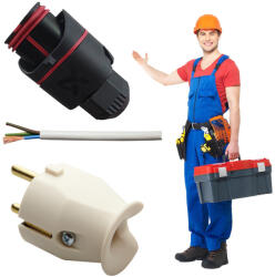 Grundfos Pachet Mufa Pompa Grundfos Alimentare Electrica Complet Cu Cablu Si Stecher (pachet_1_00598000)