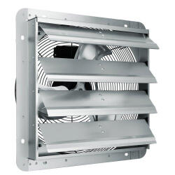 VEVOR Ipari fali elszívó ventilátor 1506 CFM légszállítással - 409 mm átmérő, teljesen fémből, 105 W-os AC motorral, automata lamellazárással