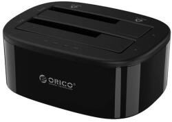 ORICO docking station for 2.5" / 3.5" HDD / SSD, 5Gbps, USB-C to USB-C/A with cloning function (black)