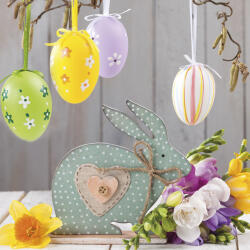  Húsvét Dotted Rabbit szalvéta 20 db-os 33x33 cm (PKK031906)