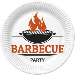 Barbecue Party papírtányér 8 db-os 22, 7 cm (PKK766748)