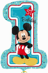  Disney Mickey Blue Első születésnap fólia lufi 71 cm (DPA3434301)