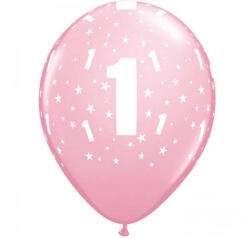 Pastel Pink, Rózsaszín 1 léggömb, lufi 6 db-os 11 inch (28 cm) (MLG178211)