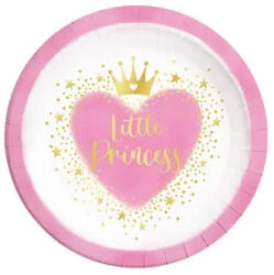  Hercegnők Little Princess papírtányér 8 db-os 23 cm FSC (PNN96476) - decorit