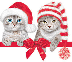  Cicás Christmas Hats szalvéta 20 db-os 33x33 cm (PKK761712)