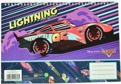 Disney Verdák Lightning A/4 spirál vázlatfüzet, 30 lapos (GIM34136413)