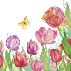 Tulipán Watercolour szalvéta 20 db-os 33x33 cm (PKK056251)