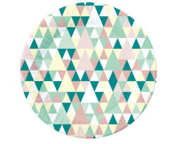  Színes Green Joy papírtányér 6 db-os 18 cm (MLG168839) - decorit