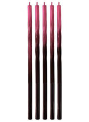  Piros-Fekete Ombre tortagyertya, gyertya szett 5 db-os (MLG162011) - decorit