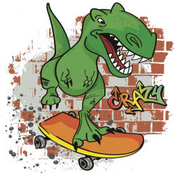  Dinoszaurusz Crazy szalvéta 20 db-os 33x33 cm (PKK049932)