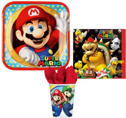  Super Mario Mushroom World party szett 36 db-os 23 cm-es tányérral (DPA001233)