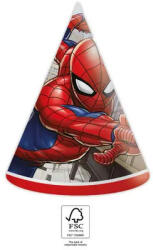 Pókember Crime Fighter parti kalap, csákó 6 db-os FSC (PNN93952) - decorit