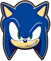  Sonic a sündisznó Smirk formapárna, díszpárna 29x35 cm (JFK037294)