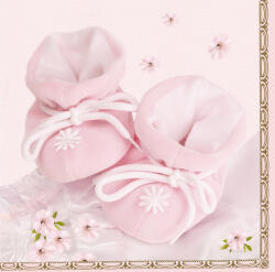  Babaváró Little Pink Shoes szalvéta 20 db-os 33x33 cm (PKK002838_m)