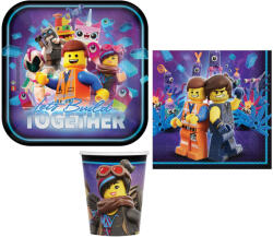 Lego kaland Movie party szett 32 db-os 23 cm-es tányérral (DPA001231)