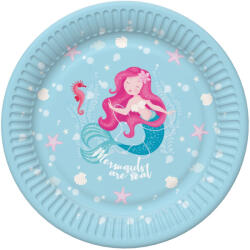  Sellő Pastel papírtányér 8 db-os 22, 7 cm (PKK043060)