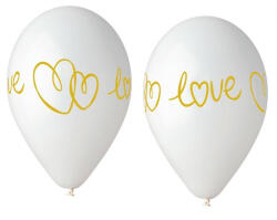 Szerelem White léggömb, lufi 5 db-os 13 inch (33 cm) (MLG322477) - decorit