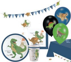 Dinoszaurusz Happy party szett 45 db-os 23 cm-es tányérral (DPA90500368)