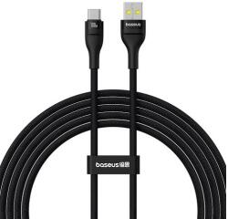 Baseus Flash 2 USB A - USB C gyorstöltő kábel 2 m 100 W fekete