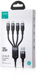 JOYROOM USB - Type-C 2x/ Lightning/ Micro USB kábel, 3.5A, 1.2m, fekete (S-1T4018A18) (S-1T4018A181.2M-BLK)