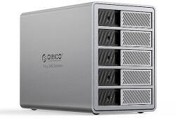 ORICO 9858T3 5 Big DAS Solution ProThunder lemeztömb Thunderbolt 3-mal 5 db 2, 5" /3, 5" -es SATA HDD/SSD-hez - szürke