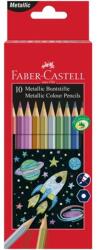 Faber-Castell Faber-Castell: színes ceruza készlet, 10 db-os, fémes színek (201583)
