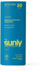 ATTITUDE Sunly 100%-os ásványi anyagból készült védőstift arcra és ajkakra, SPF 30, 20 g