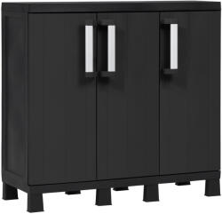 Toomax Garage Midi Trio Low Black Beltéri Szekrény - Fekete - fizz