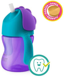 Philips Hrneček s ohebným brčkem 200 ml dívka+dárek PETITE&MARS Miska 6m+