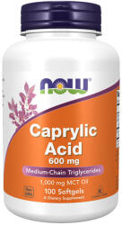 NOW Caprylic Acid 600 mg 100 comprimate