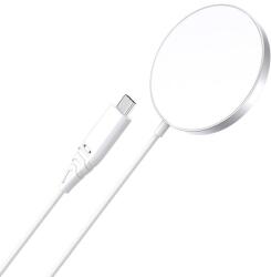 Choetech 15W MagSafe vezeték nélküli mágneses töltő iPhone 12/13/14 fehér