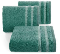  Riki csíkos törölköző Palackzöld 30x50 cm (386587)