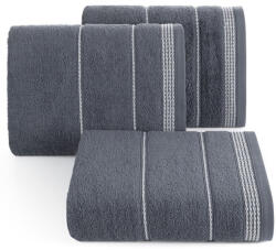  Mira csíkos törölköző Acélszürke 50x90 cm (352556)